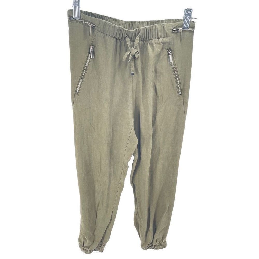 Dex Women's Pull-on Elastic Waistband Jogger Pants Size XS tencel EUC Green